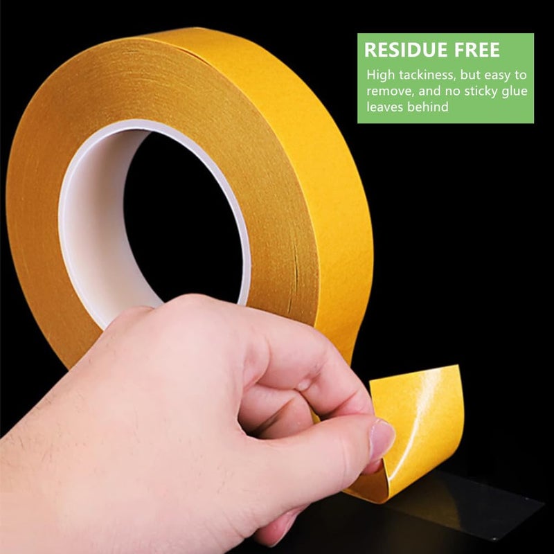 SICCOMA Double Sided Tape Transparent Heavy Duty 2 Inch x 82 Feet Super Thin Double Sided Tape for LCD Screen Repair, LED, Arts & Crafts, Photos, Scrapbook, Woodworking,Carpet, Residue Free, Heat Resistant - Image 4